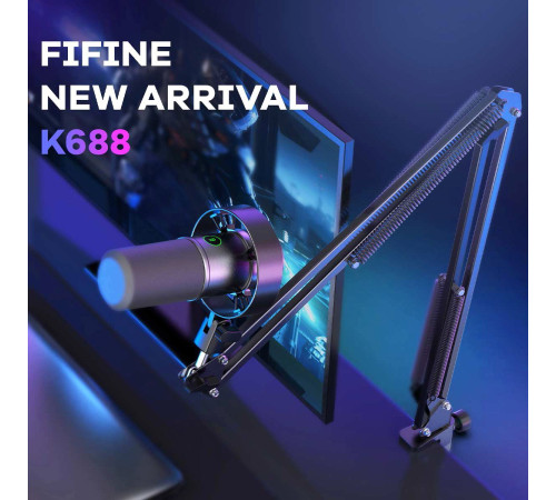 Проводной микрофон FIFINE K688 черный