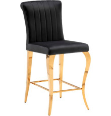 Стул Woodville Joan полубарный черный/золотой