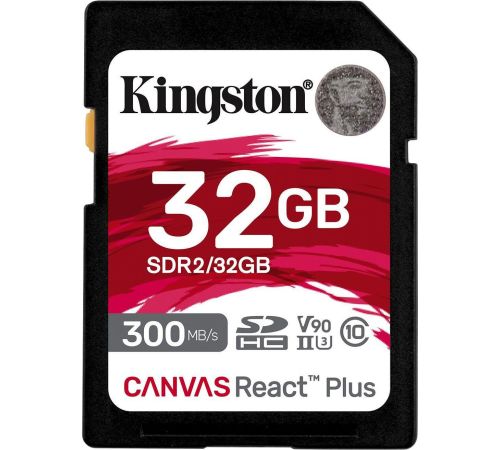 Карта памяти Kingston Canvas React Plus SDHC 32GB SDR2/32GB