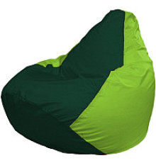 Кресло-мешок Flagman Груша Мега XXXL Г3.1-63 темно-зеленый/салатовый