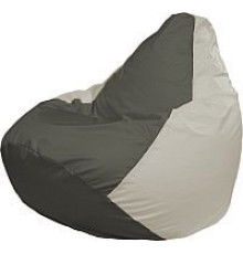 Кресло-мешок Flagman Груша Медиум Г1.1-357 темно-серый/белый