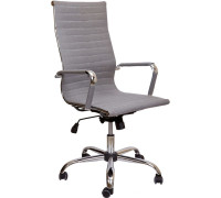 Кресло AksHome Elegance Chrome ткань, серый