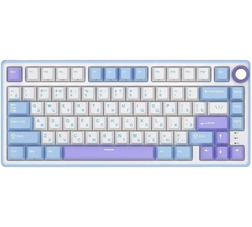 Клавиатура Royal Kludge R75 RGB Taro Milk RK Silver