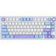 Клавиатура Royal Kludge R75 RGB Taro Milk RK Silver