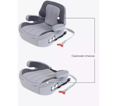 Детское сиденье Rant Turbo Isofix Active Line AY313 серый