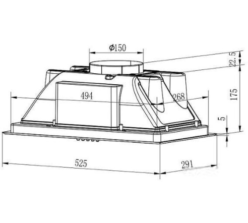 Кухонная вытяжка Evelux Margit 60 X