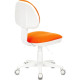 Компьютерное кресло Бюрократ KD-3 оранжевый TW-96-1/белый