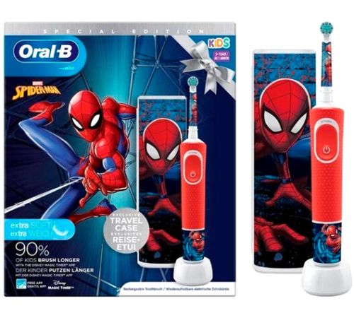 Электрическая зубная щетка Oral-B Spiderman D100.413.2KX 4210201419686