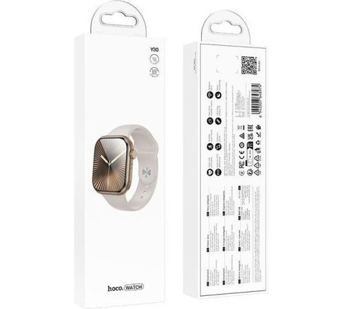 Умные часы Hoco Y30 золотистый