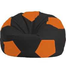 Кресло-мешок Flagman Мяч Стандарт М1.1-400 черный/оранжевый