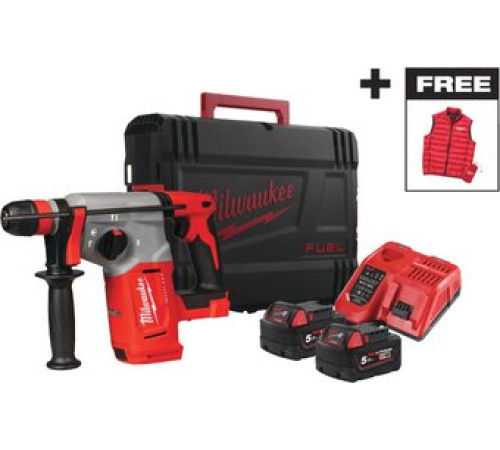 Перфоратор Milwaukee M18 BLHXMC-502X 4933499459 с 2-мя АКБ, кейс