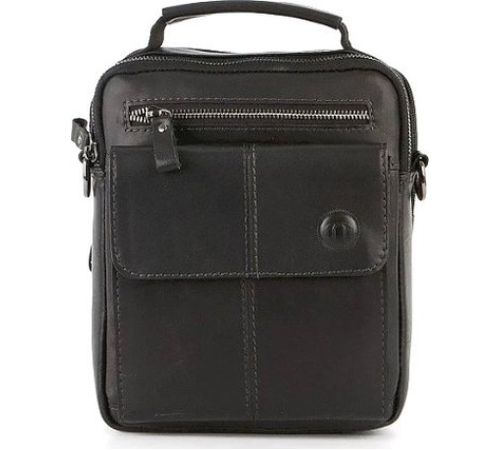 Мужская сумка Poshete 196-4134-54-BLK черный
