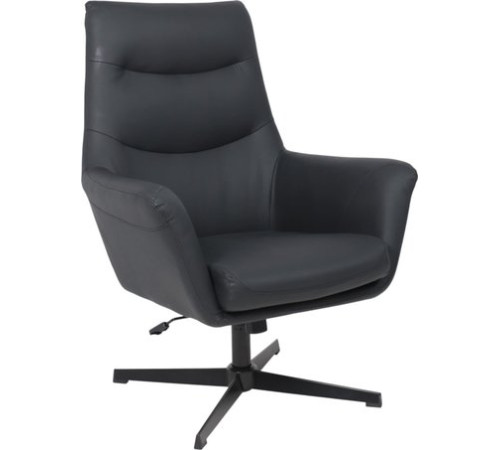 Офисное кресло AksHome Hudson экокожа, черный PU-24/черный