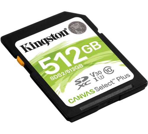 Карта памяти Kingston Canvas Select Plus SDXC 512GB SDS2/512GB