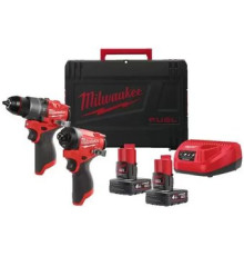 Milwaukee M12FPP2A2-402X 4933480587 шуруповерт, винтоверт, 2 АКБ, кейс