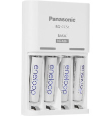Аккумуляторы + зарядное Panasonic Eneloop Basiс Charger K-KJ51MCD04E