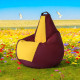 Кресло-мешок Mio Tesoro Груша Kombo XXL GF-130x85-BZH бордовый/желтый