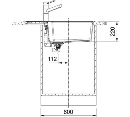 Кухонная мойка Franke UBG 611-78L графит