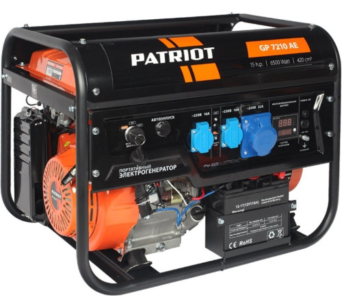 Бензиновый генератор Patriot GP 7210AE