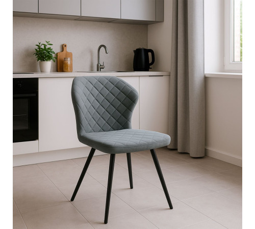 Стул Мамадома Robby D-R 360 k10 Антрацит замша Lux/черный