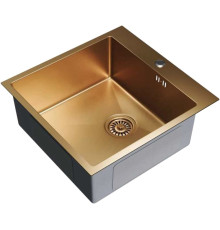 Кухонная мойка Mixline Pro 550549 бронза, с сифоном