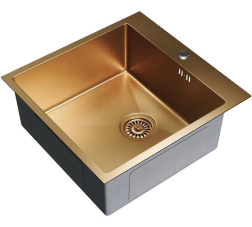 Кухонная мойка Mixline Pro 550549 бронза, с сифоном