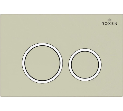 Унитаз приставной Roxen Antares в комплекте с инсталляцией Attach 5 в 1 966911 кнопка: пастель бежевый