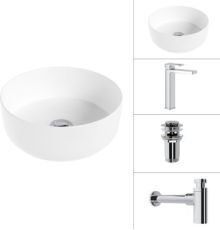 Умывальник Lauter 21499-31+Cascade 21СК0655C+сифон 21635CH+дон.клапан 21190CH хром
