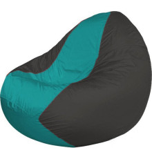 Кресло-мешок Flagman Classic К2.1-221 серый темный/бирюзовый