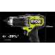 Ударная дрель-шуруповерт Ryobi HP RPD18C-220S 5133004982 с 2-мя АКБ 2 Ah, сумка