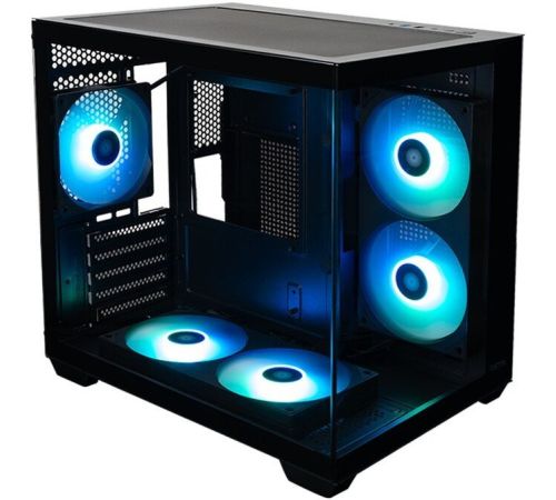 Корпус XASTRA QW400M 5ARGB-FC-C6-AC QW400M-2FA24A-1FC12A-C6-AC черный