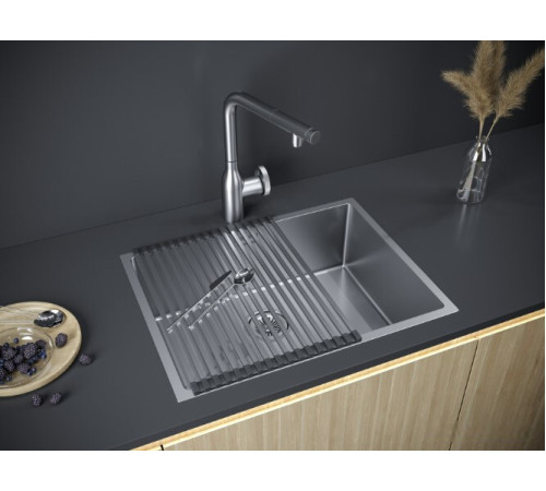 Кухонная мойка Paulmark Next 58 Uni PM215844-BS стальной/брашированная сталь