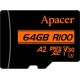 Карта памяти Apacer microSDXC AP64GMCSX10U8-R 64GB с адаптером