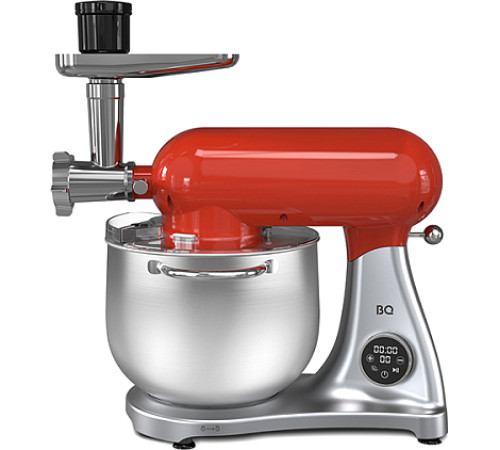 Кухонная машина BQ MX851 красный/серебристый