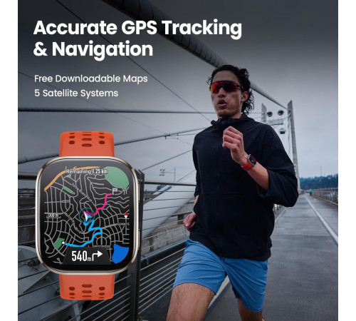 Умные часы Amazfit Bip 6 титановый, с светло-серым силиконовым ремешком