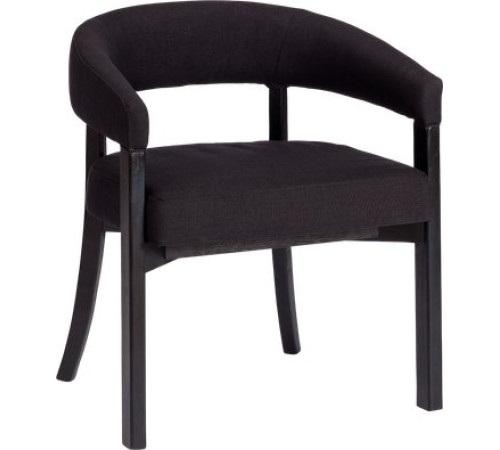 Стул с подлокотниками TetChair Surtur черный/черный лен