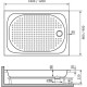 Душевой поддон RGW LUX/TN 90x100