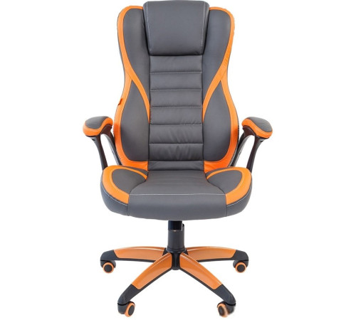 Кресло CHAIRMAN Game 22 серый/оранжевый
