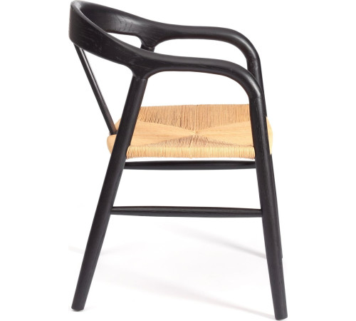 Стул TetChair Vali дерево вяз/бечевка черный