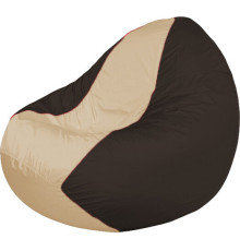 Кресло-мешок Flagman Classic К2.1-152 коричневый/бежевый