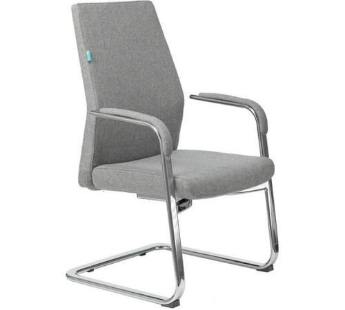 Кресло Бюрократ _JONS-LOW-V серый