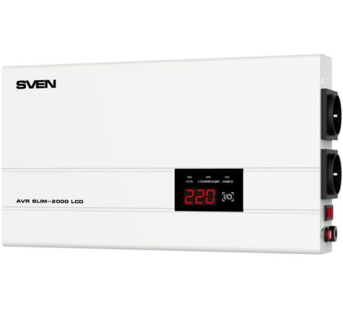 Стабилизатор напряжения SVEN AVR SLIM-2000 LCD
