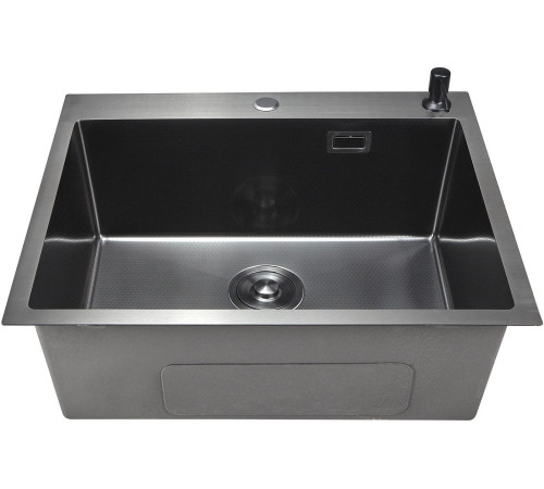 Кухонная мойка Stellar Decor S6550NB-D нано черный