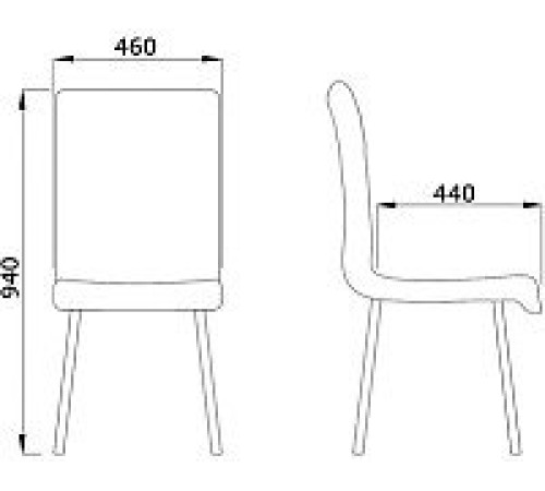 Стул AksHome Mira морской велюр HLR60/черный