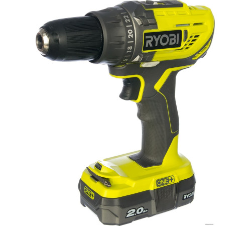 Дрель-шуруповерт Ryobi R18DD3-220S 5133003348 с 2-мя АКБ 2 Ah, сумка