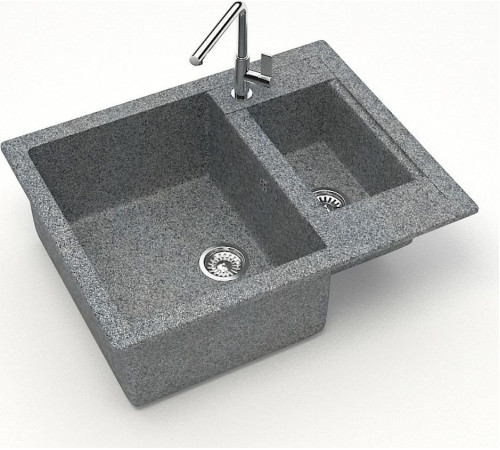 Кухонная мойка MARRBAXX Карельский камень модель 19/Q8 темно-серый