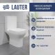 Унитаз напольный Lauter W236 2110236 + гигиенический душ Neo 21LT0471CH
