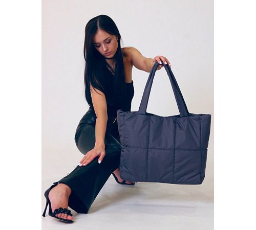 Женская сумка MT.style ТОУТ-1 из водоотталкивающей ткани графит