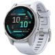 Умные часы Garmin Fenix 8 43мм серебристый, белый ремешок