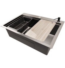 Кухонная мойка Stellar S6050NB-A нано черный, c доской